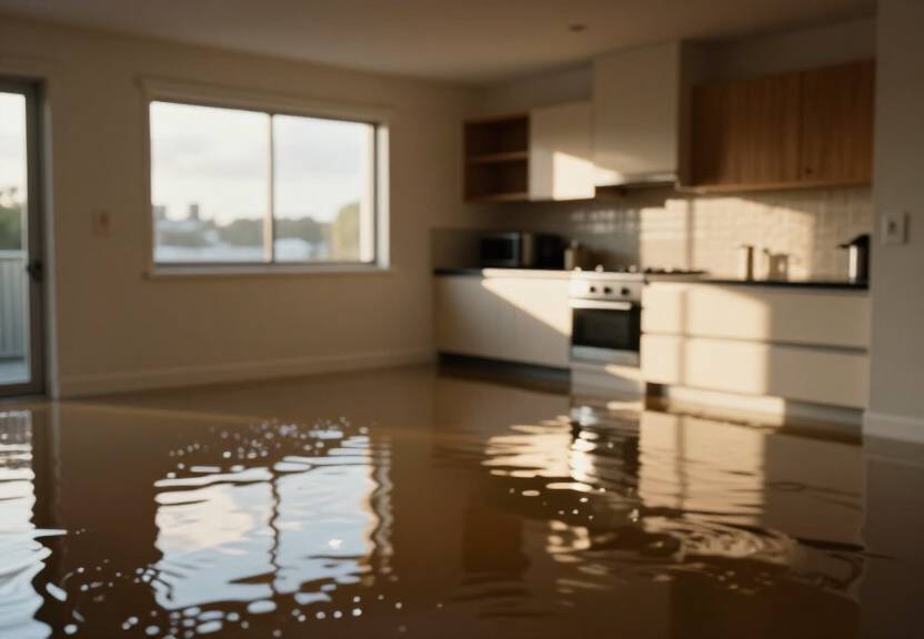 Flooded basement in Neutral Bay before extraction